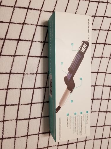Customer photo review of Beard Straightener (Heated Combing Brush)