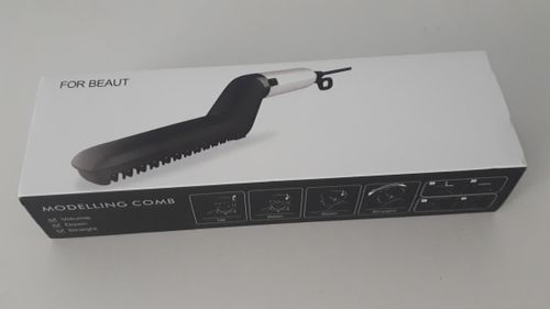Customer photo review of Beard Straightener (Heated Combing Brush)