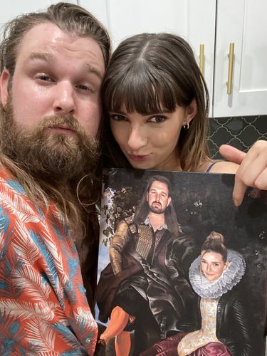 Customer photo review of The Lovers - Custom Canvas