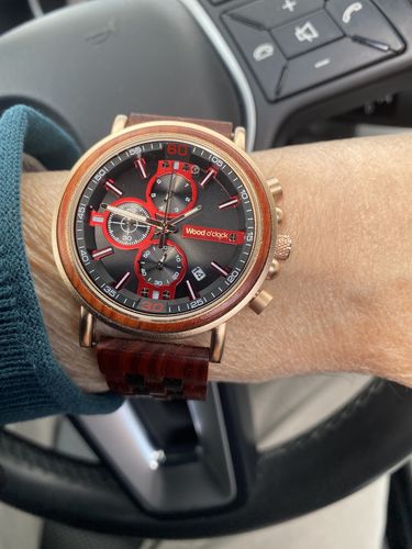 Customer photo review of Wood o'clock - Rotholz