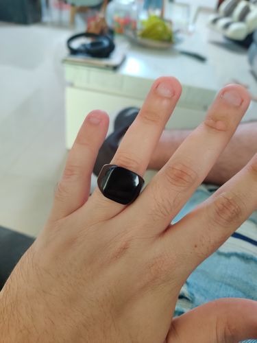 Customer photo review of SQUARE BLACK RING
