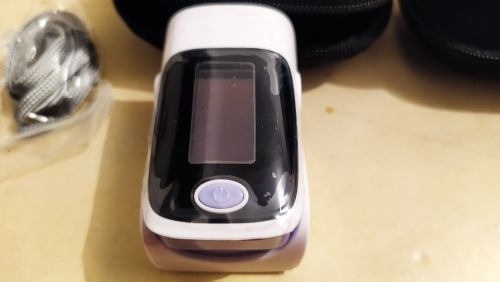 Customer photo review of Portable Finger Pulse Oximeter Blood Oxygen
