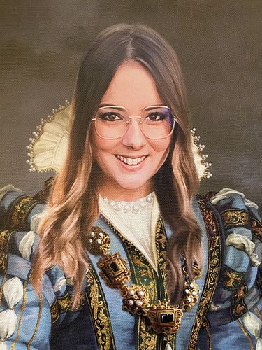 Customer photo review of The Sapphire Queen - Custom Canvas