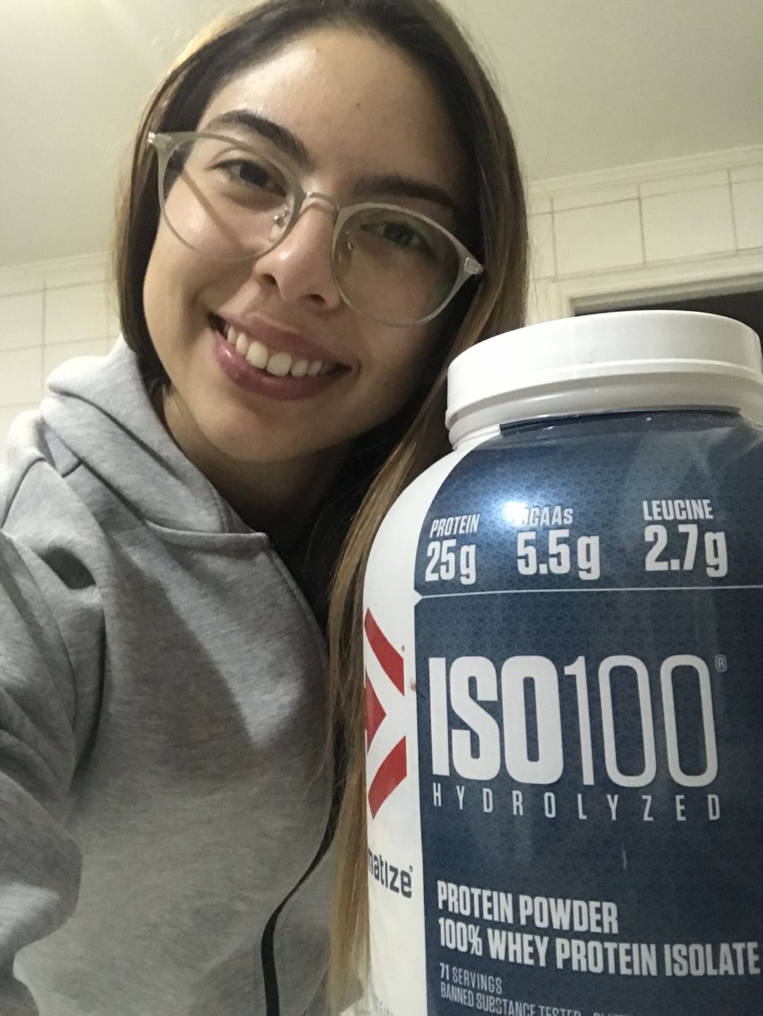 Customer photo review of Dymatize ISO100 Hydrolyzed Proteina Hidrolizada 5 Lb