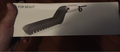 Customer photo review of Beard Straightener (Heated Combing Brush)