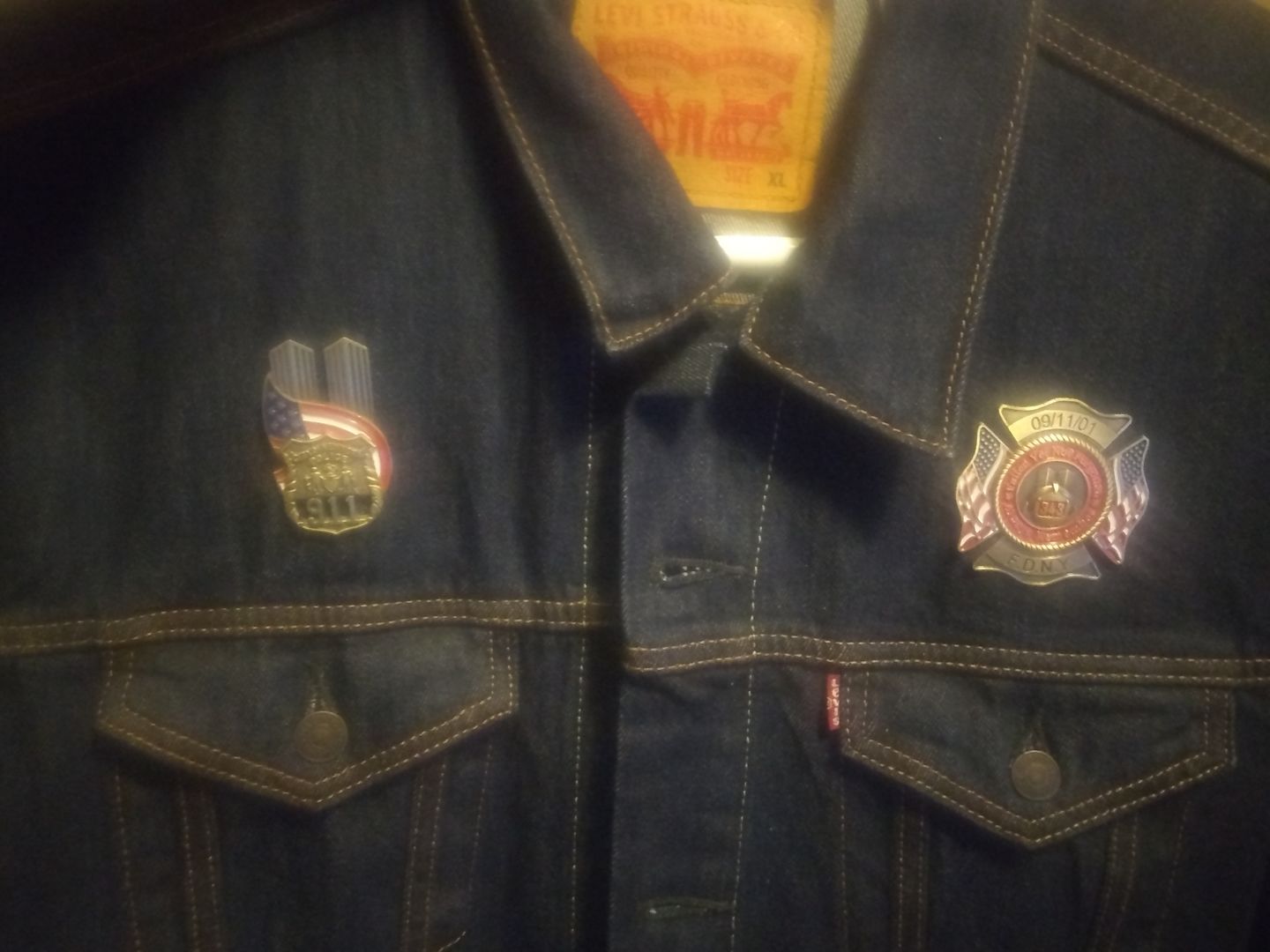 Customer photo review of 9/11 Firefighter Lapel Pin