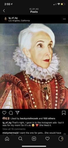 Customer photo review of The Queen of Roses - Custom Canvas