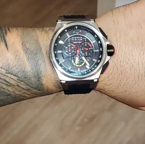Customer photo review of Strat-3 - Black Titanium Swiss Sport Chrono Watch