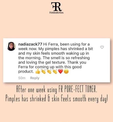 Customer photo review of FERRAROSSA Beauty Set