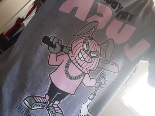 Customer photo review of Mystery Box of 10 T-Shirts