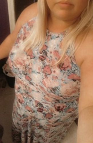 Customer photo review of Rebdolls "Wish Me Well" Halter Maxi Skater Dress