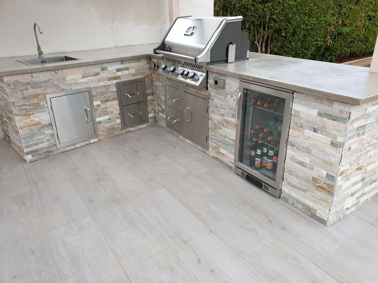 Customer photo review of Terrassenplatte - Wood Grigio 30x120x2cm - ab Ende Juni wieder Lieferbar