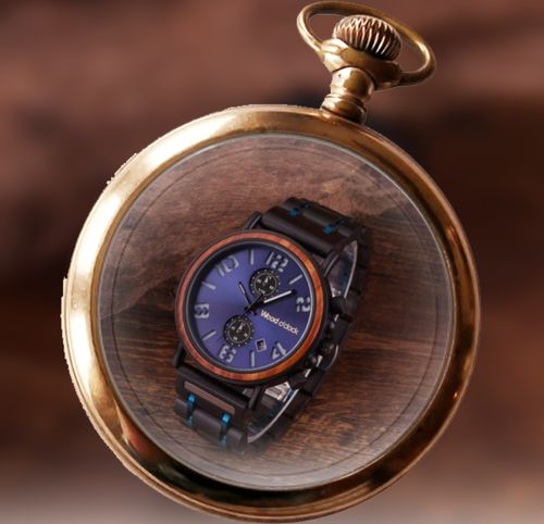 Customer photo review of Wood o'clock - Blue Ocean