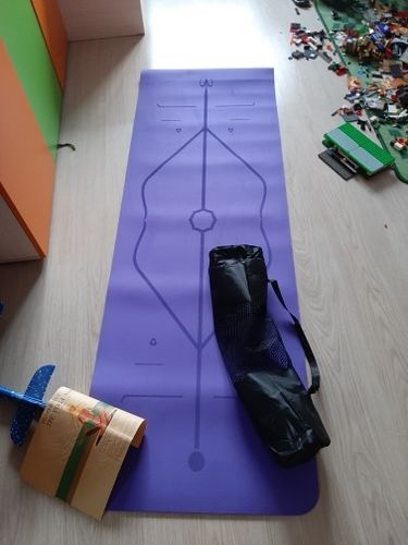 Customer photo review of LOTUS MATTE - die Yoga Matte, die durch Markierungen korrigiert