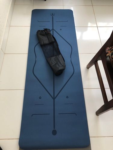 Customer photo review of LOTUS MATTE - die Yoga Matte, die durch Markierungen korrigiert