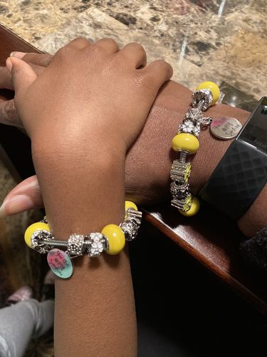 Customer photo review of You Are My Sunshine Bracelet