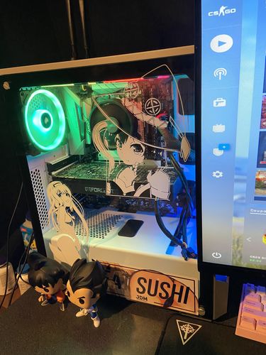 Customer photo review of Eat Sushi Anime T-Shirt (Black/White)