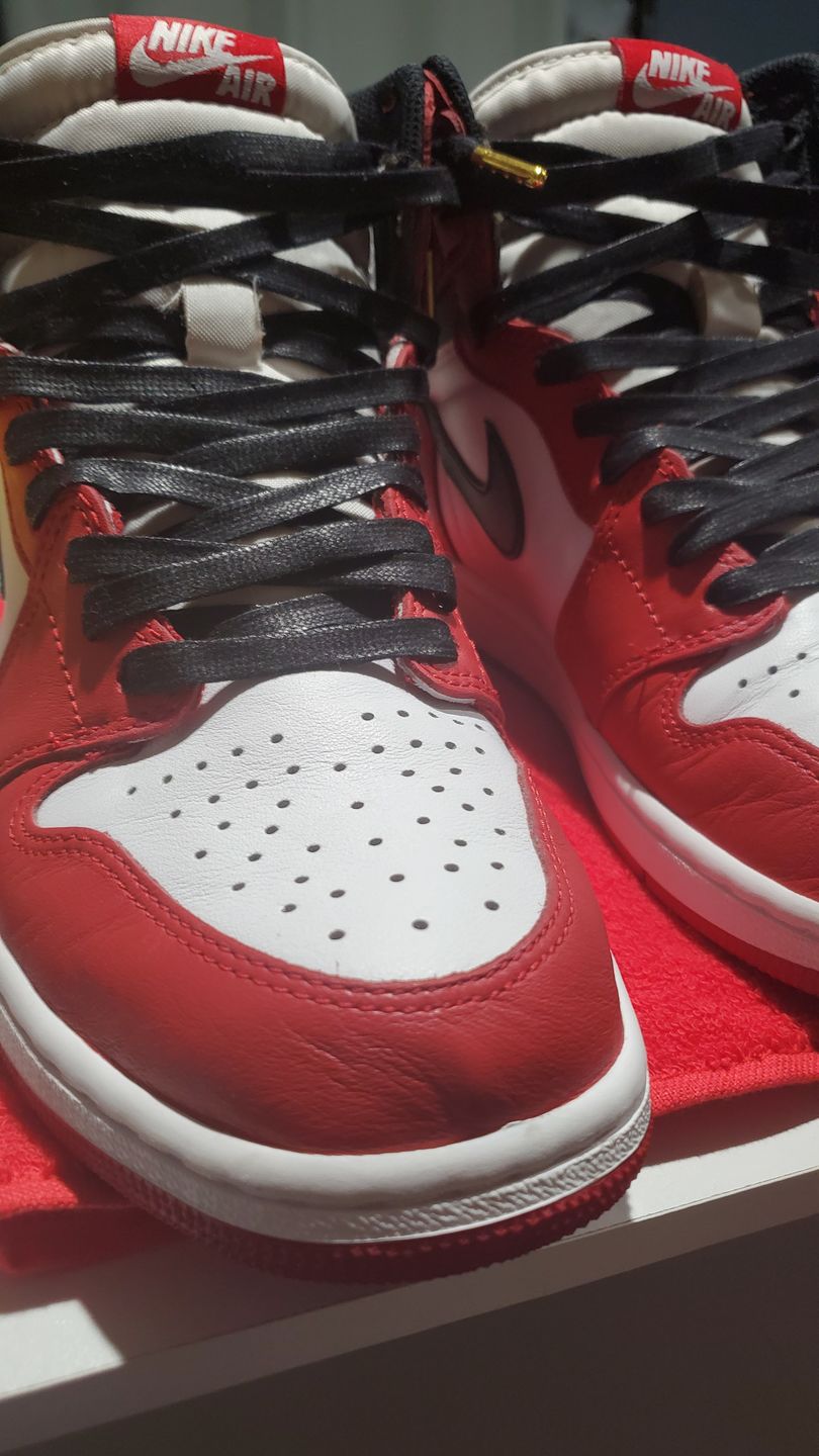 Customer photo review of Flat Waxed Cotton Shoe Laces