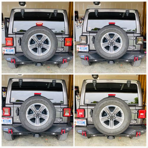 Customer photo review of Smoked LED Tail Lights (18-19 Jeep Wrangler JL)