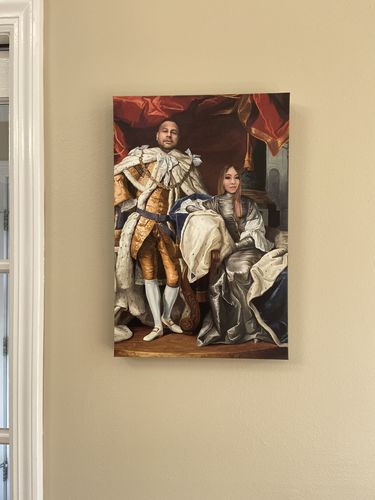 Customer photo review of The Royal Couple - Custom Canvas