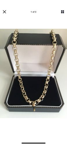 Customer photo review of BELCHER PATTERNED CUT NECKLACE 8MM (GOLD)