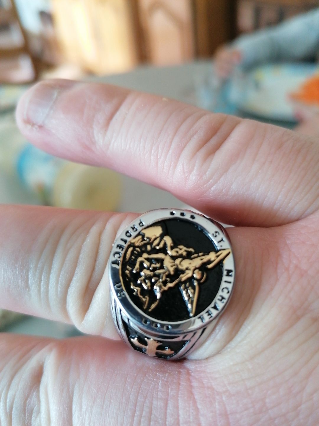 Customer photo review of Bague de l'Archange Michel