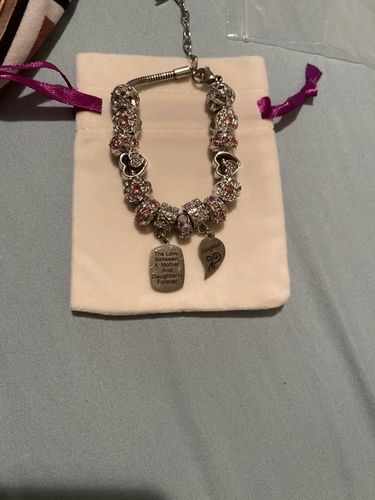 Customer photo review of Mother Daughter Eternal Love Bracelets