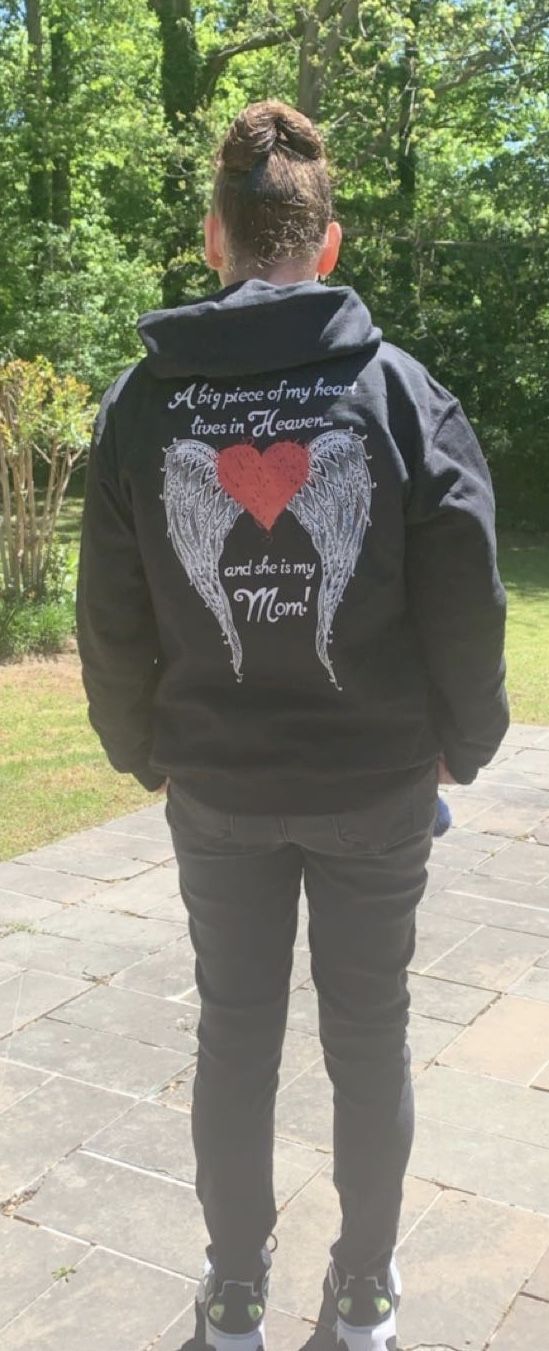 Customer photo review of Mom - A Big Piece of my Heart Hoodie