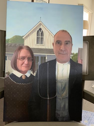 Customer photo review of The American Gothic - Custom Canvas