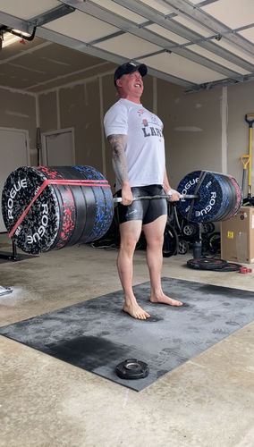 Customer photo review of PR Lift Like Larry T-Shirt- White