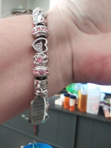 Customer photo review of Mother Daughter Eternal Love Bracelets