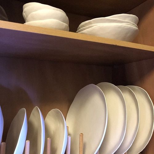 Customer photo review of Plates and bowls, white porcelain