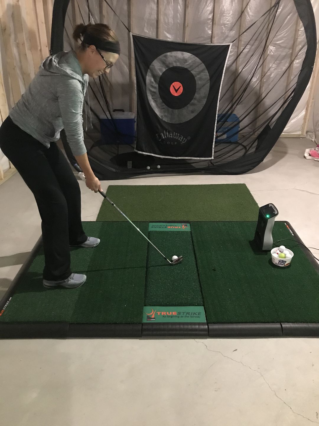 Customer photo review of TrueStrike Golf Mat - Academy