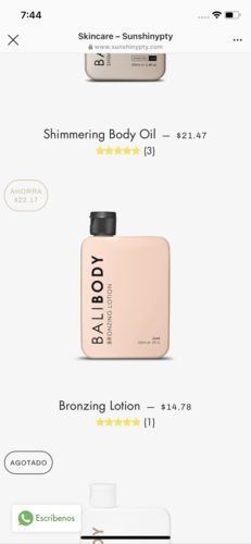 Customer photo review of Bronzing Lotion