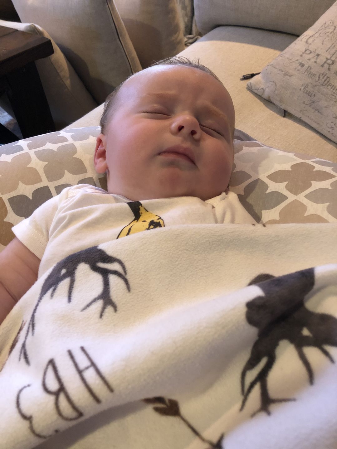 Customer photo review of Deer baby blanket, Woodland blanket, Personalized baby boy blanket, Fleece