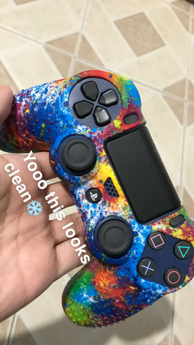 Customer photo review of Tie Dye - PS4 Controller Skin