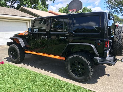 Customer photo review of Aluminum Door Grab Handle Inserts Cover for 11-18 Jeep Wrangler JK/ JKU, 4 Door