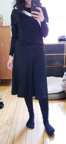 Customer photo review of CIRCLE TEE SKIRT-BLACK
