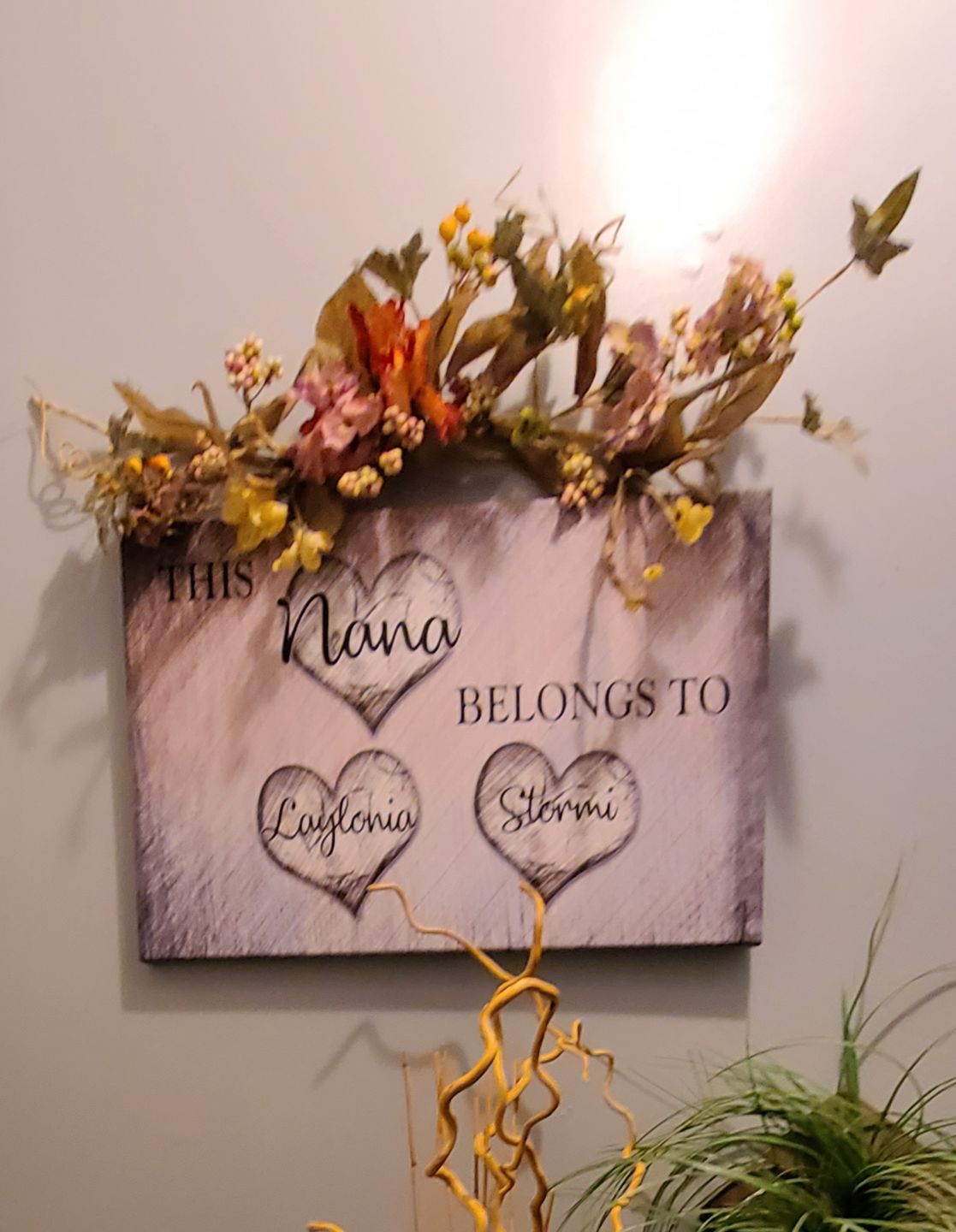 Customer photo review of Personalized "This Grandma Belongs To" Premium Canvas