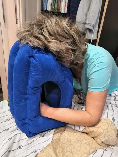 Customer photo review of Reismaatje 2.0 | Het ideale reis kussen