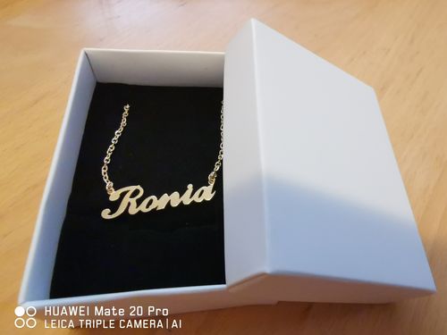 Customer photo review of Namenskette 925er Silber