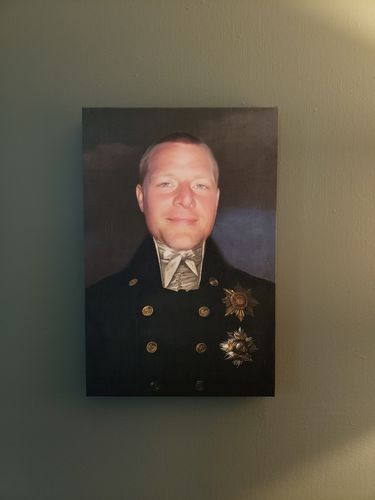 Customer photo review of The Captain - Custom Canvas