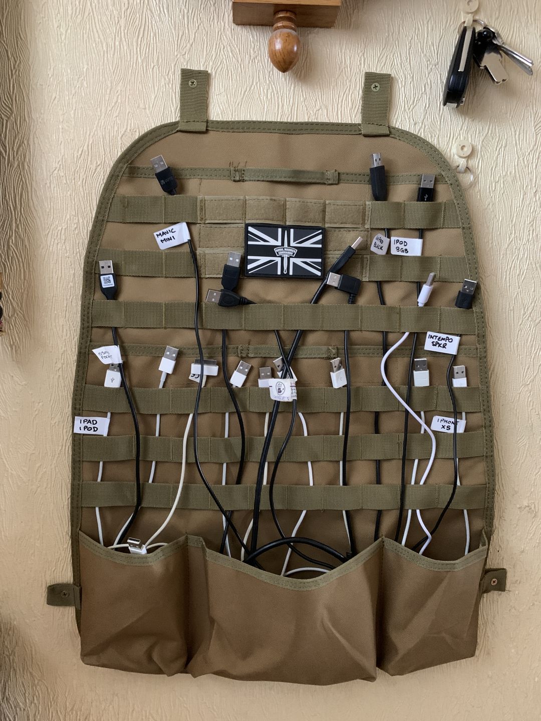Customer photo review of Tactical MOLLE Car Seat Organizer v2