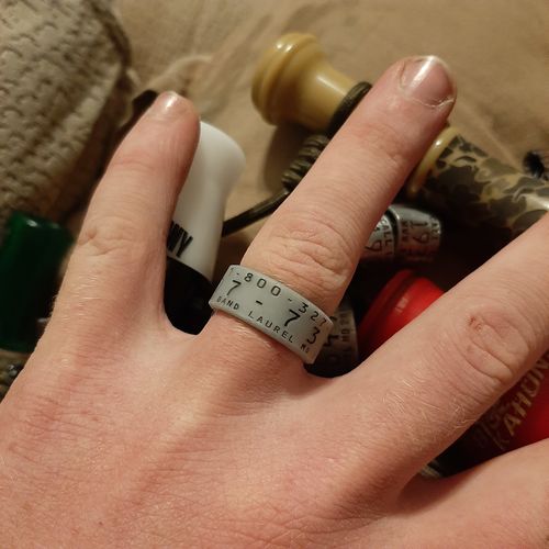 Customer photo review of Men's Silicone Duck Band Ring