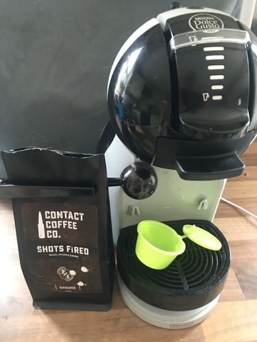 Customer photo review of Shots Fired Coffee