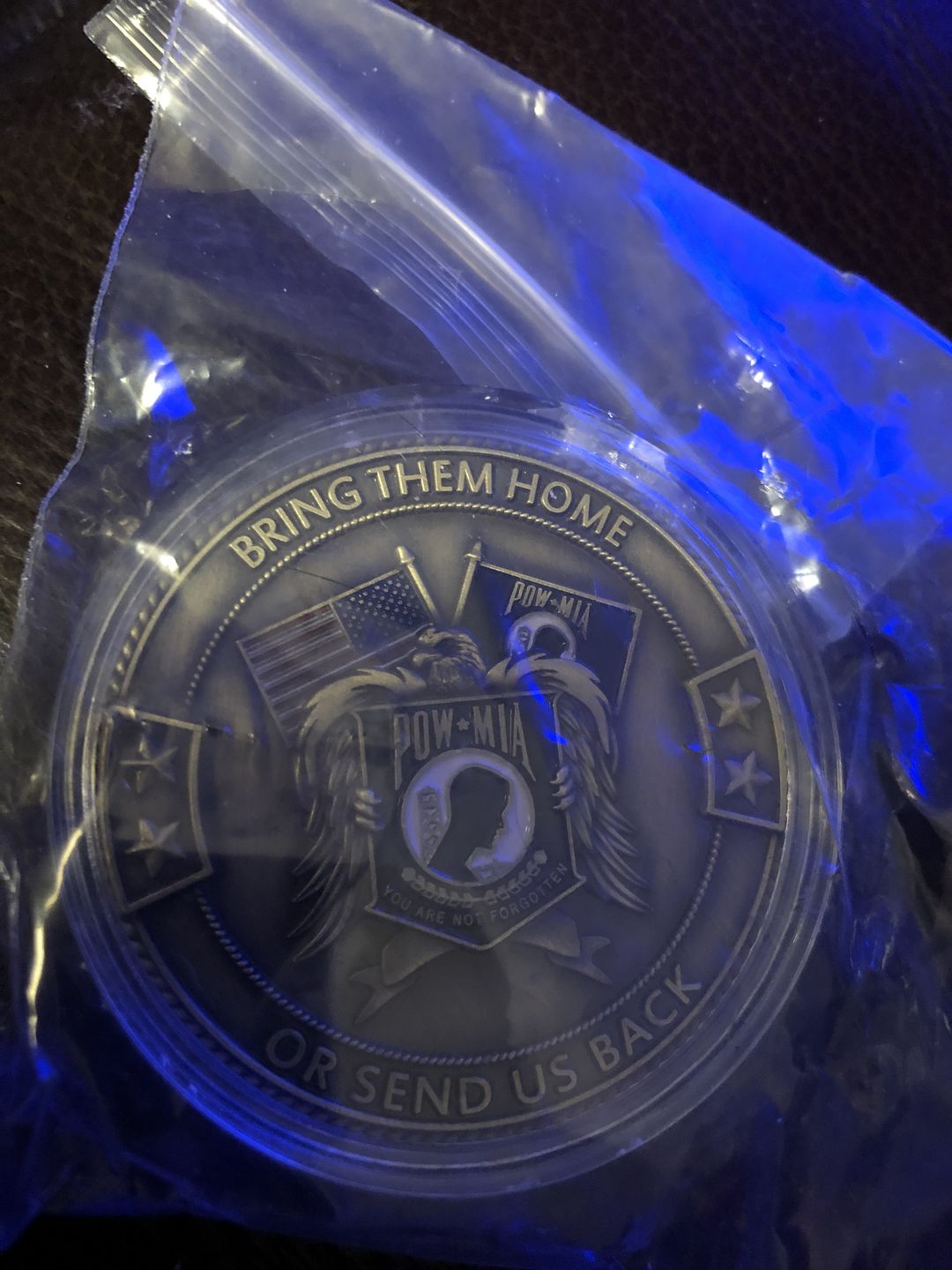 Customer photo review of POW*MIA Memorial Coin