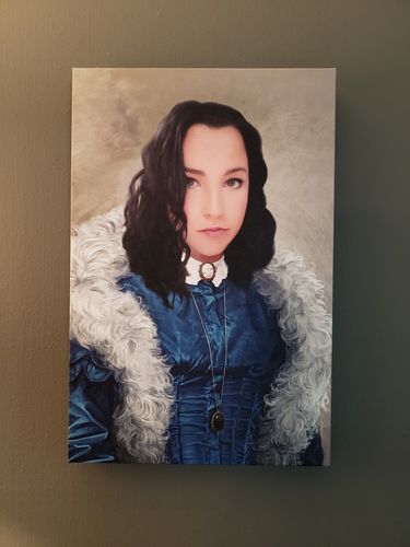 Customer photo review of The Boa Lady - Custom Canvas
