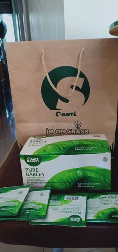 Customer photo review of Sante Pure Barley 30 SACHETS 90GRAMS