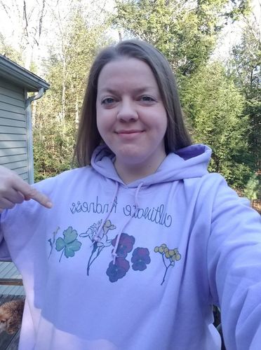 Customer photo review of Cultivate Kindness -- Hoodie