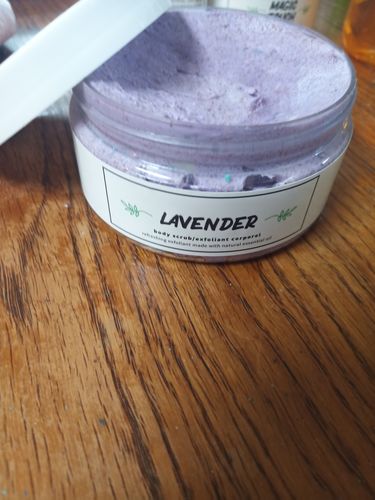 Customer photo review of Lavender Scrub